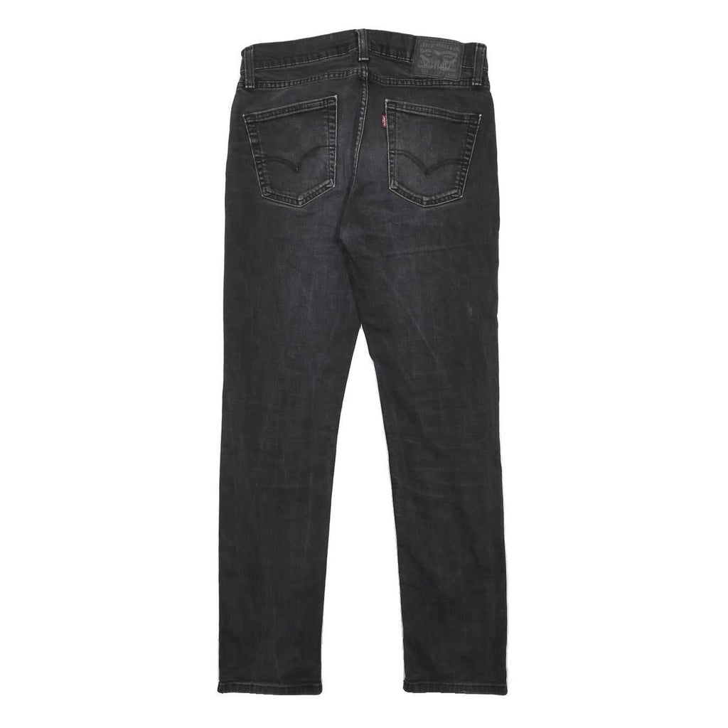 LEVI'S 511 Mens Slim Black Denim Classic Jeans W32 L32 Zip Closure