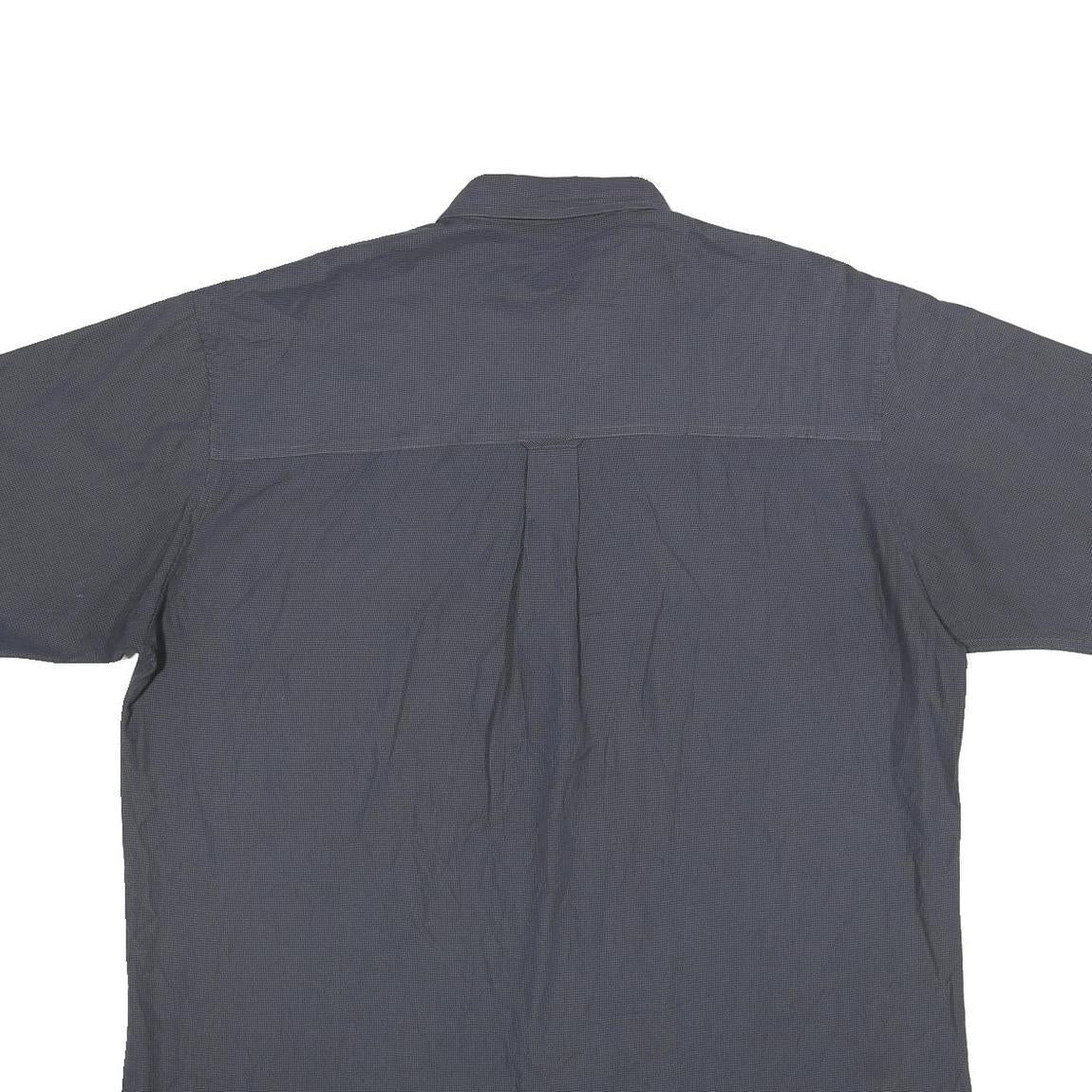 CHAPS RALPH LAUREN Mens Blue Polyester Blend Shirt XL Button Down Casual Summer