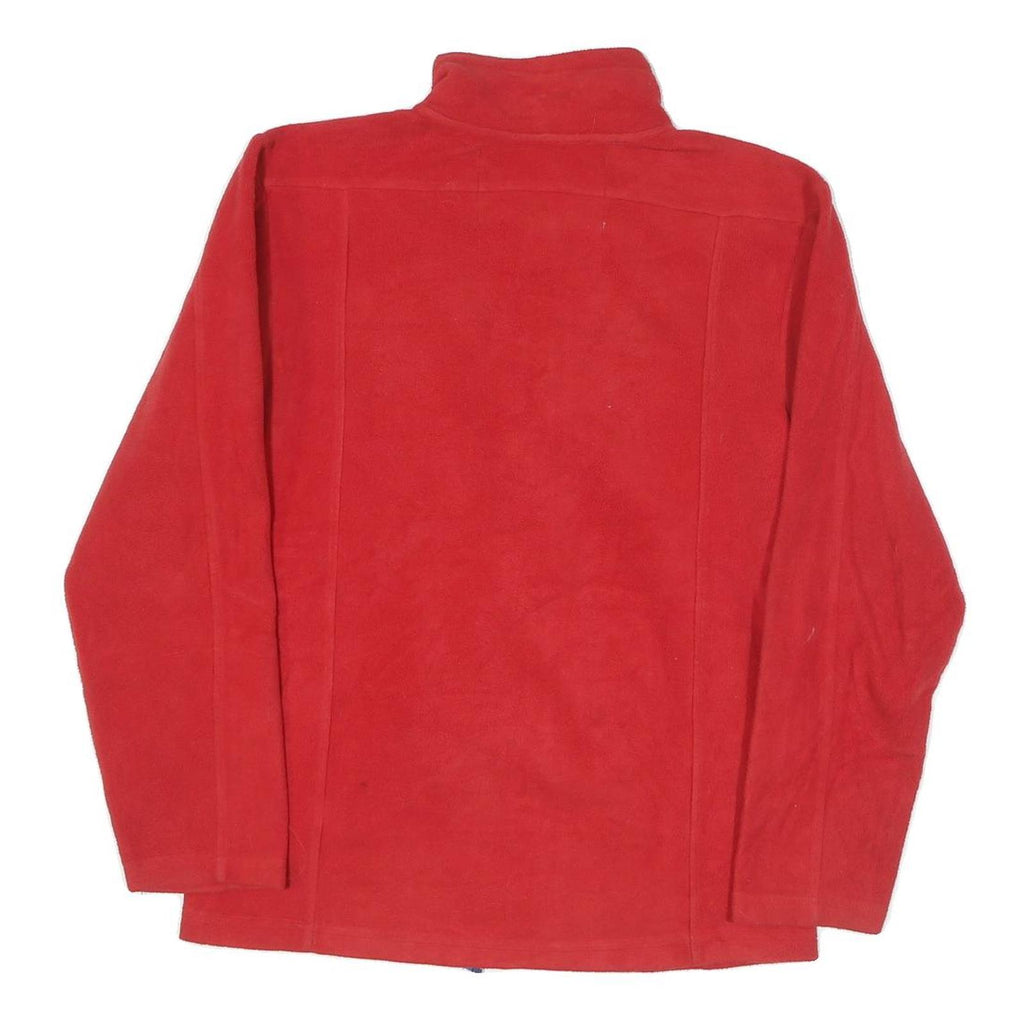 NHL Mens Red Montreal Canadiens Zip Polyester Blend Jacket S Fleece