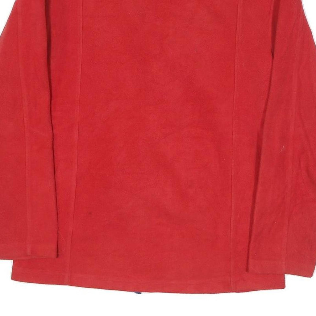 NHL Mens Red Montreal Canadiens Zip Polyester Blend Jacket S Fleece