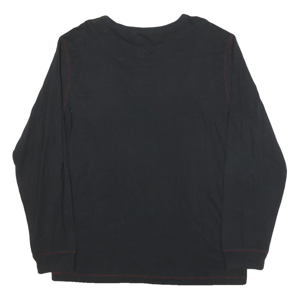 PUMA Mens Black Long Sleeve T-Shirt XL Crew Neck Cotton Sportswear Casual