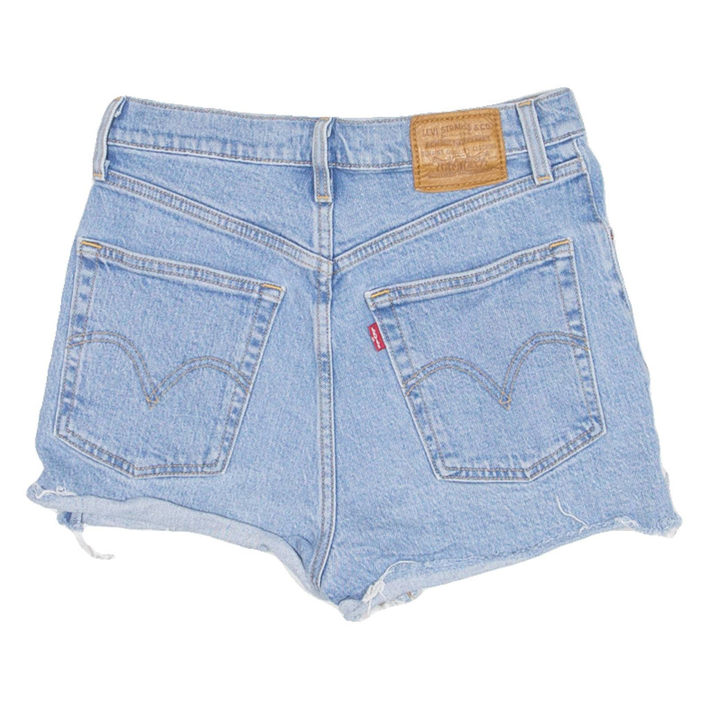 LEVI'S Ribcage BIG E Womens Denim Shorts Blue S W27