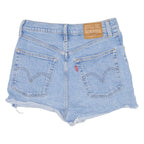 LEVI'S Ribcage BIG E Womens Denim Shorts Blue S W27