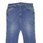 DICKIES Mens Blue Regular Straight Denim Medium W36 L28 Classic Cotton Zip Jeans