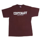 CHAMPION Mens Maroon Centenary College Graphic T-Shirt XL Short Sleeve Crew Neck