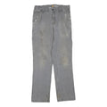 CARHARTT Mens Cotton Blend Grey Regular Fit Straight Leg Trousers W33 L31