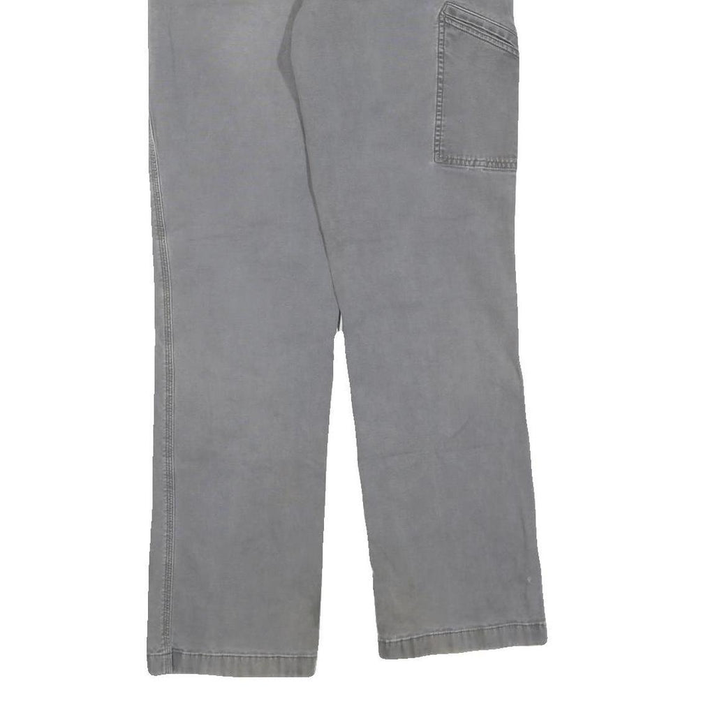 CARHARTT Mens Cotton Blend Grey Regular Fit Straight Leg Trousers W33 L31