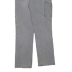 CARHARTT Mens Cotton Blend Grey Regular Fit Straight Leg Trousers W33 L31