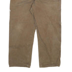 DICKIES Mens Regular Fit Brown Denim W40 L30 Workwear Carpenter Jeans Zip