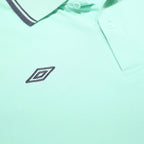 UMBRO Womens Blue & Navy Polo Shirt 2XL Cotton Short Sleeve Basic Casual