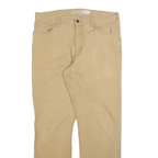 CARHARTT Mens Jeans Beige Relaxed Straight Denim Medium W36 L31 Workwear