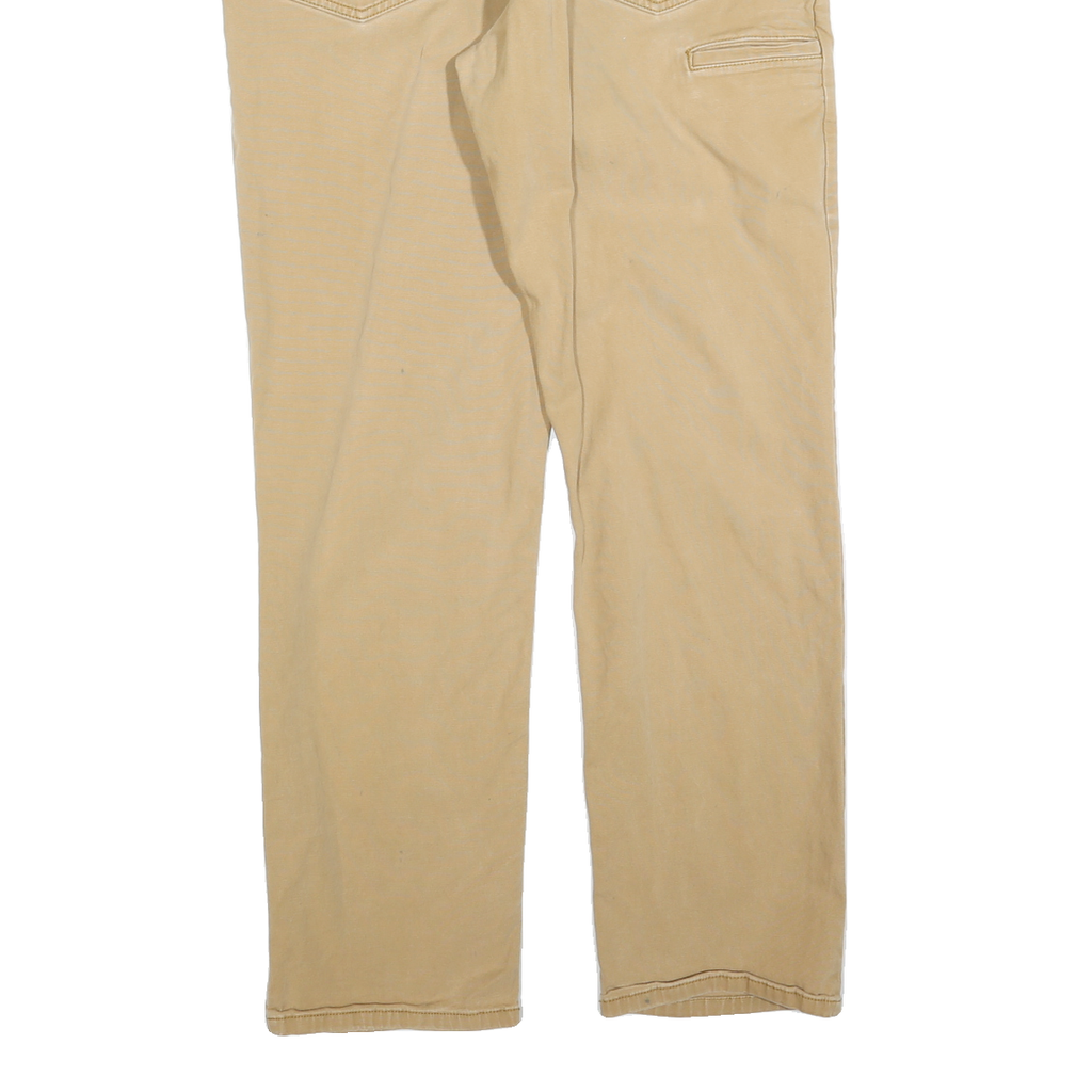 CARHARTT Mens Jeans Beige Relaxed Straight Denim Medium W36 L31 Workwear