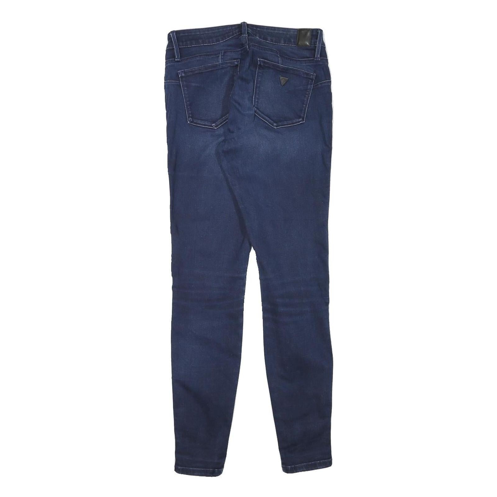 GUESS Womens Jeans Blue Slim Skinny Denim Medium W26 L29 Stretch Detailed