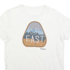 TIMBERLAND Mens White North East Graphic T-Shirt M Short Sleeve Crew Neck Casual