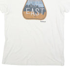 TIMBERLAND Mens White North East Graphic T-Shirt M Short Sleeve Crew Neck Casual