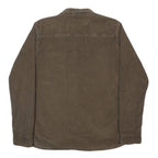INDICODE Mens Brown Casual Cotton Shirt M Long Sleeve Button Pocket