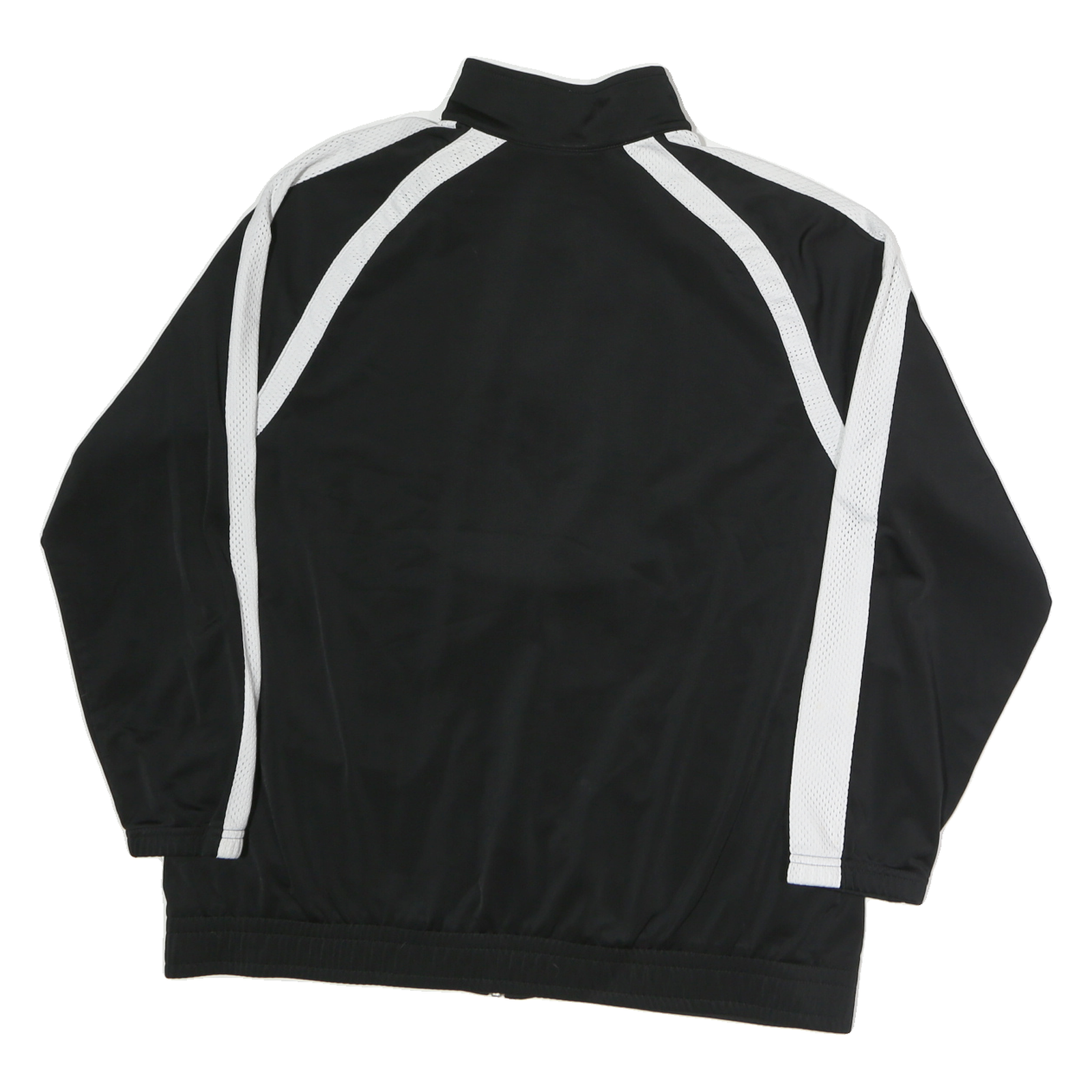 NIKE Mens Black & White Sports Zip Jacket XL Polyester Track Top