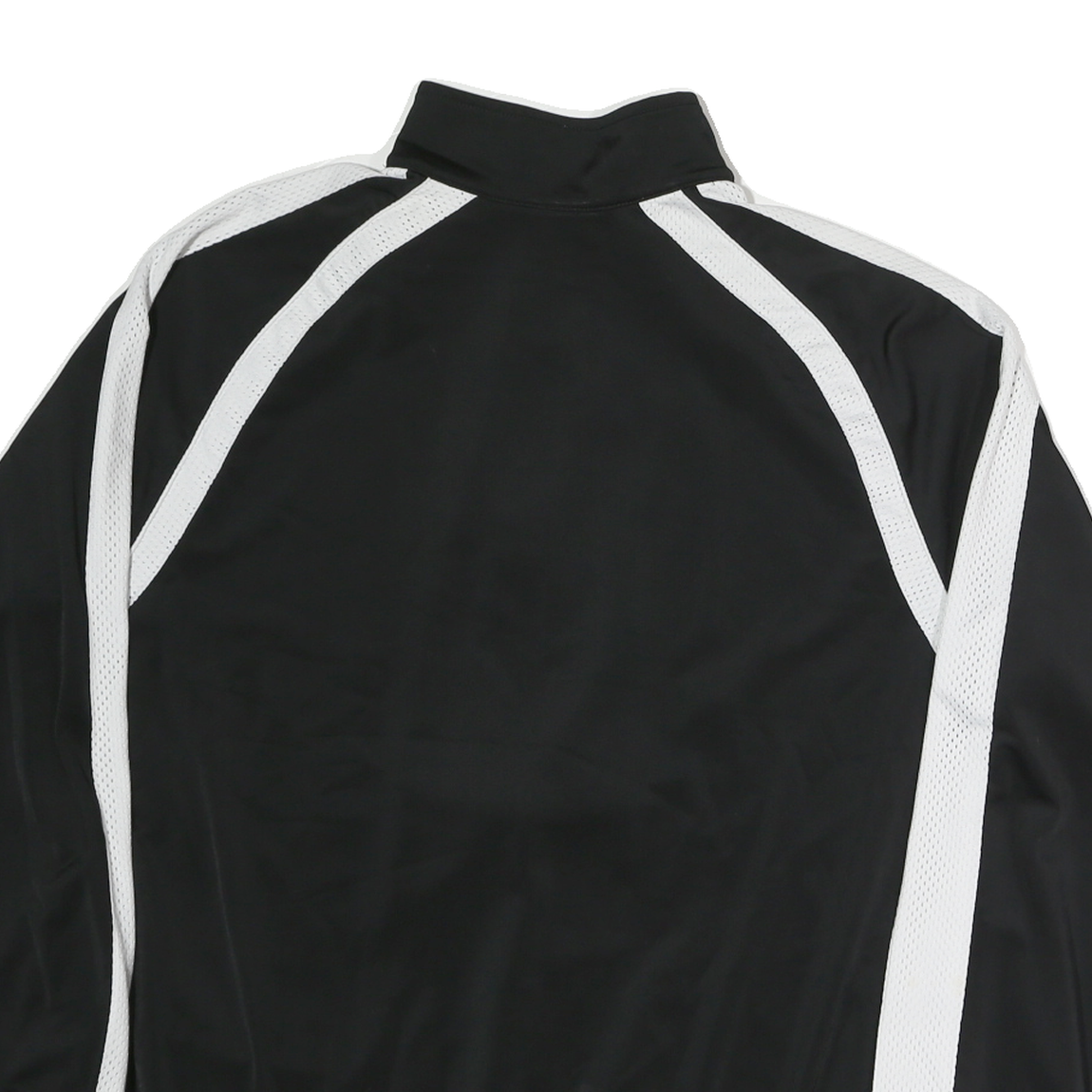 NIKE Mens Black & White Sports Zip Jacket XL Polyester Track Top