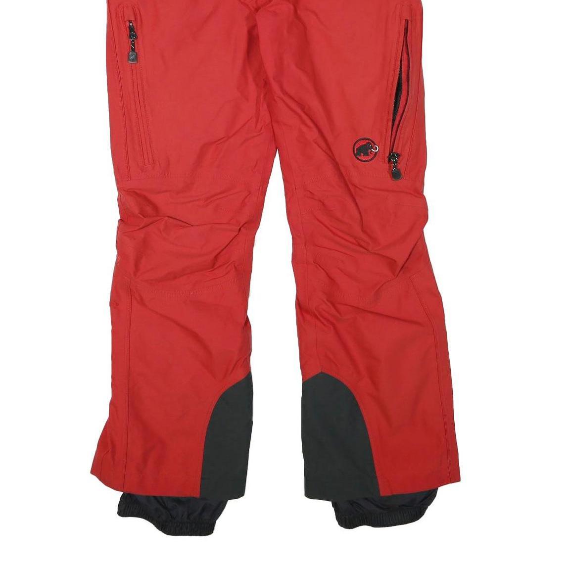 MAMMUT Womens Polyester Blend Red Relaxed Ski Snow Trousers W28 L30 Outdoor