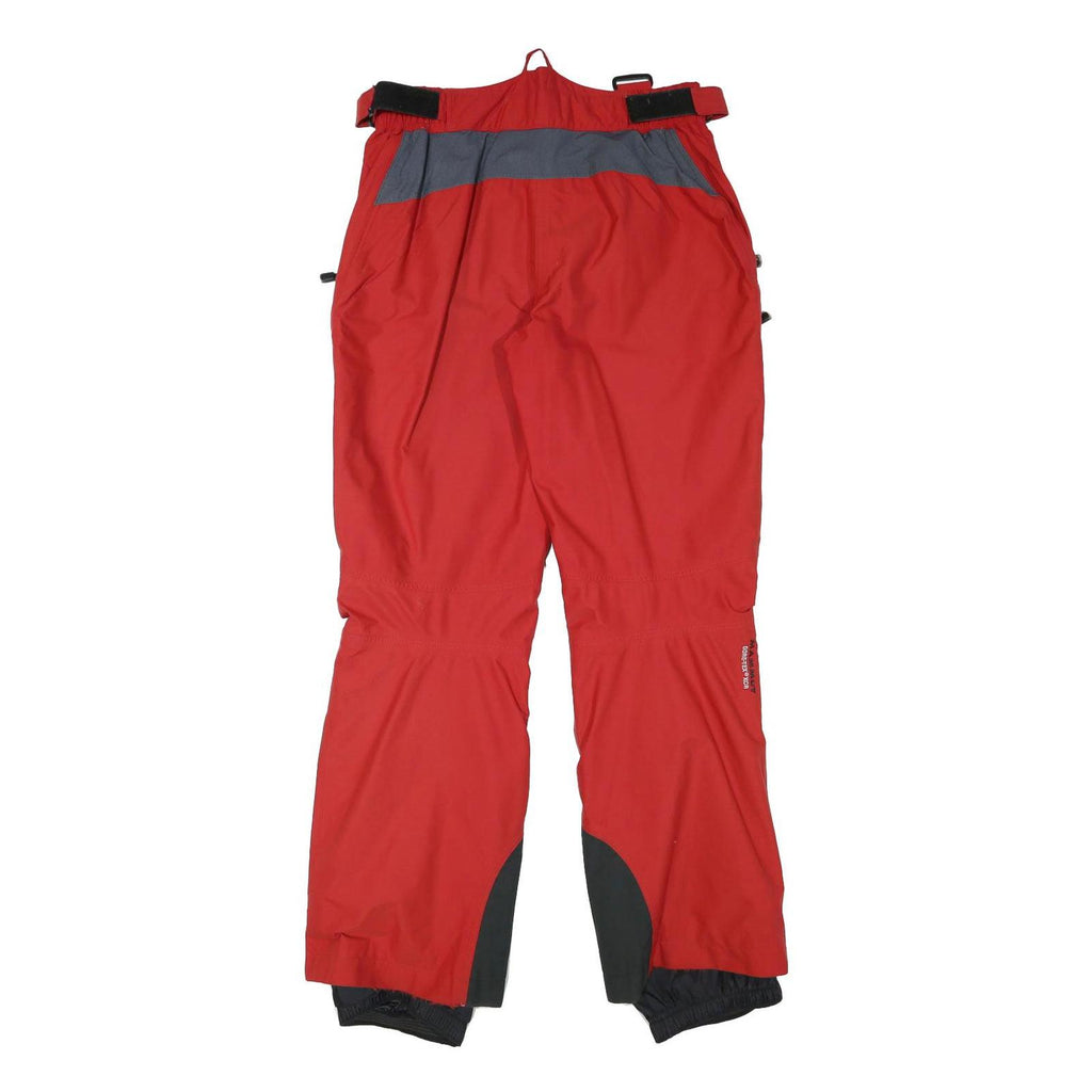 MAMMUT Womens Polyester Blend Red Relaxed Ski Snow Trousers W28 L30 Outdoor