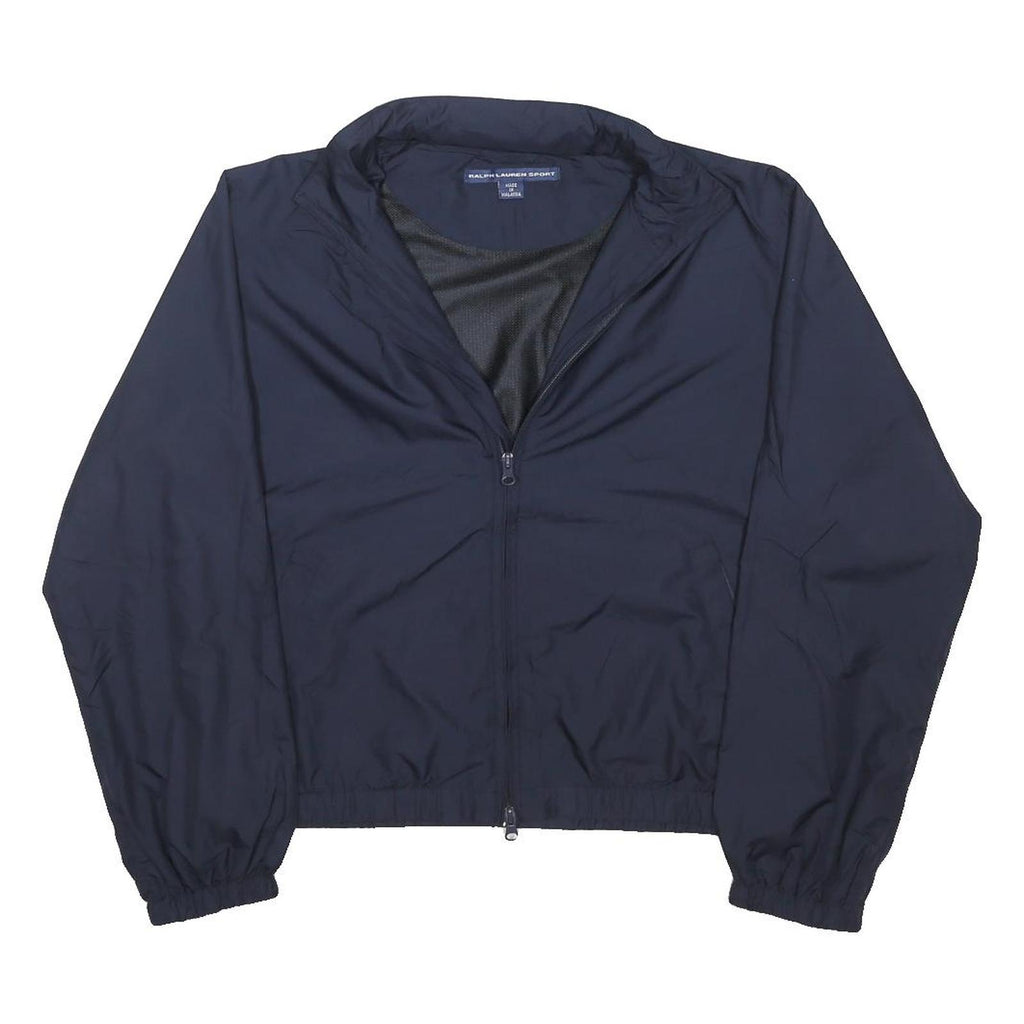 RALPH LAUREN SPORT Womens Navy Blue Jacket M Polyester Blend Zip Plain