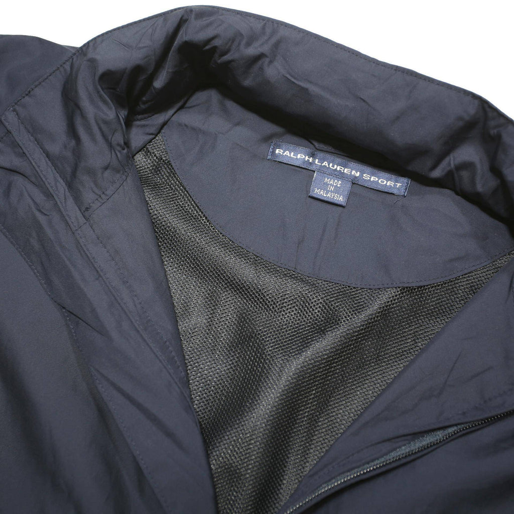 RALPH LAUREN SPORT Womens Navy Blue Jacket M Polyester Blend Zip Plain