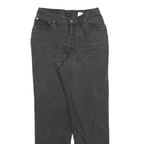 LEVI'S Womens Slim Black Denim Slim Jeans Button W28 L30 Classic Fit