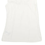 TED BAKER Womens White Ruffle Detail Sleeveless Round Neck Top M Elegant