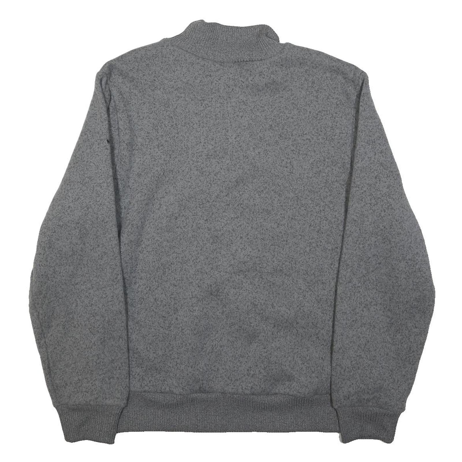 THE NORTH FACE Mens Grey Patterned Sweatshirt Pullover Crew Neck Basic Knit L