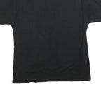 CHAMPION Mens Black Graphic T-Shirt L Short Sleeve Crew Neck Cotton Blend Casual