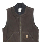 CARHARTT Mens Brown Carton Tex M Cotton Blend Quilted Workwear Jacket M