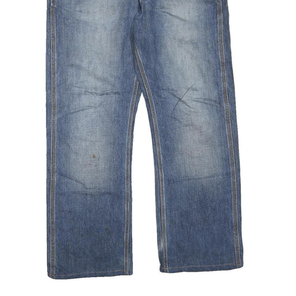 CARHARTT Mens Regular Fit Blue Denim Straight Leg Jeans W38 L30 Classic Cotton