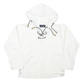 MACY'S MENS STORE Mens White Hooded Pullover XS Lace-Up Detail