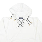 MACY'S MENS STORE Mens White Hooded Pullover XS Lace-Up Detail