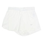 NIKE Womens White Casual Shorts S W28 Lightweight Polyester Drawstring