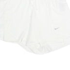 NIKE Womens White Casual Shorts S W28 Lightweight Polyester Drawstring