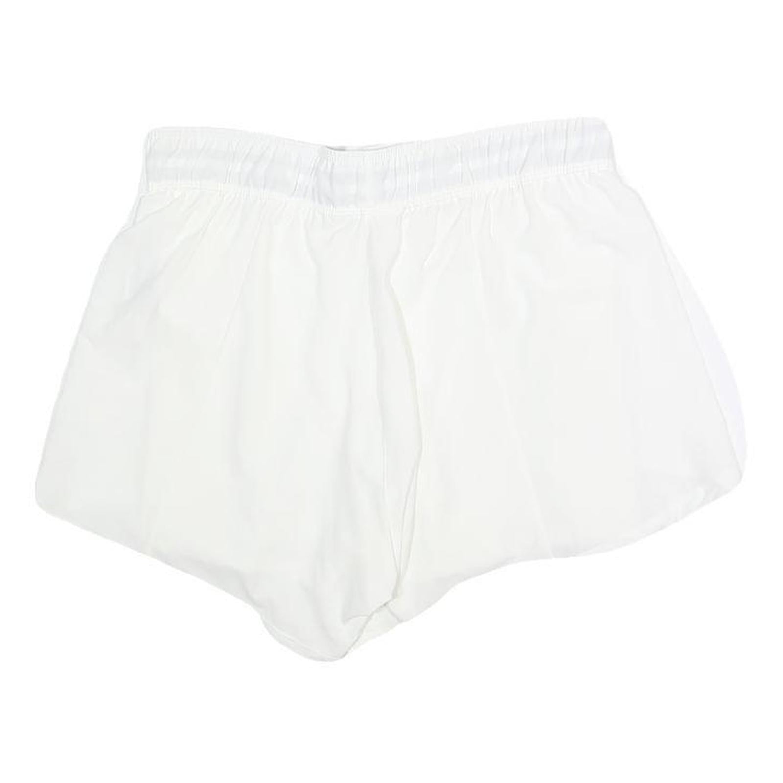 NIKE Womens White Casual Shorts S W28 Lightweight Polyester Drawstring