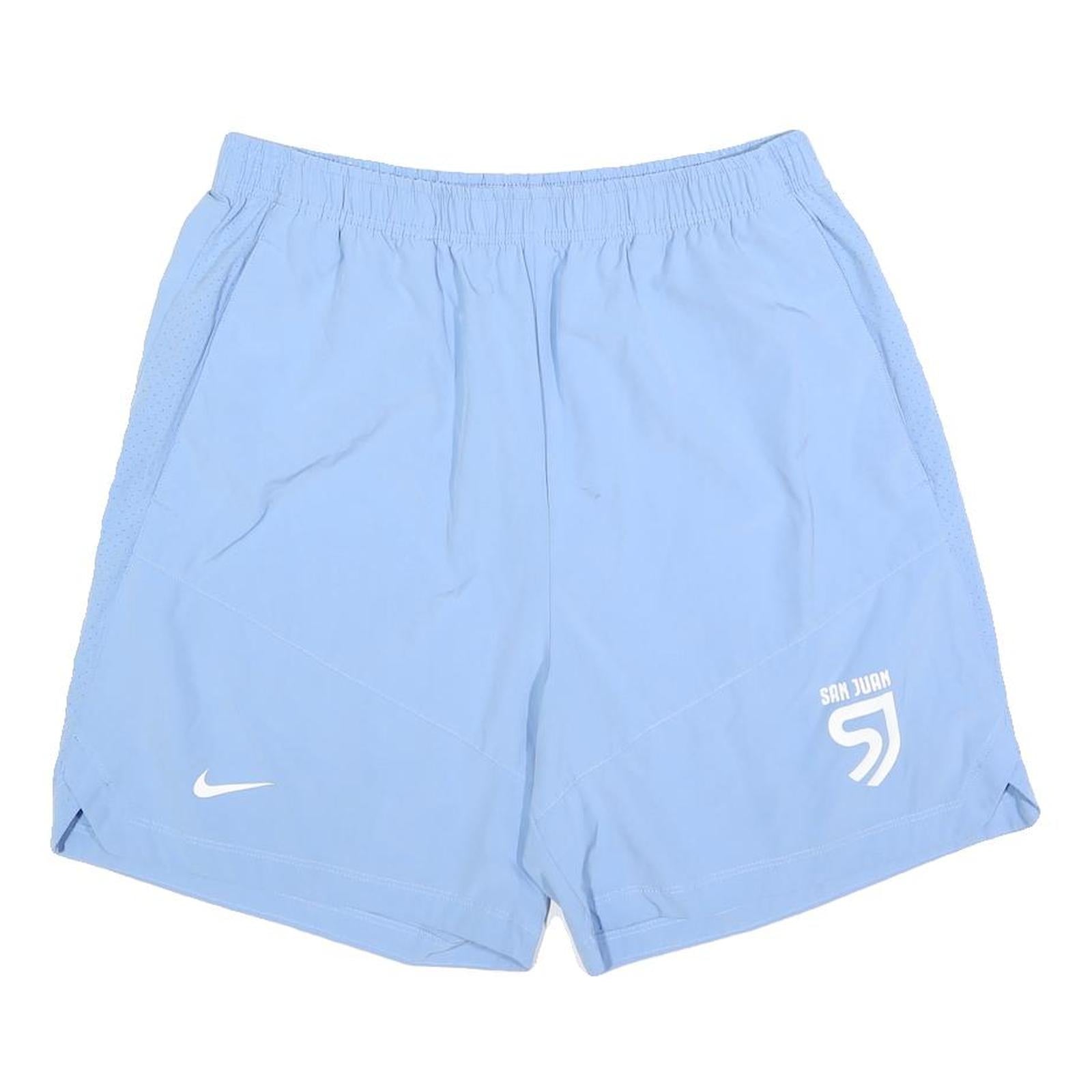 NIKE Mens Shorts Blue XL W32 Sports Casual Lightweight Polyester Blend