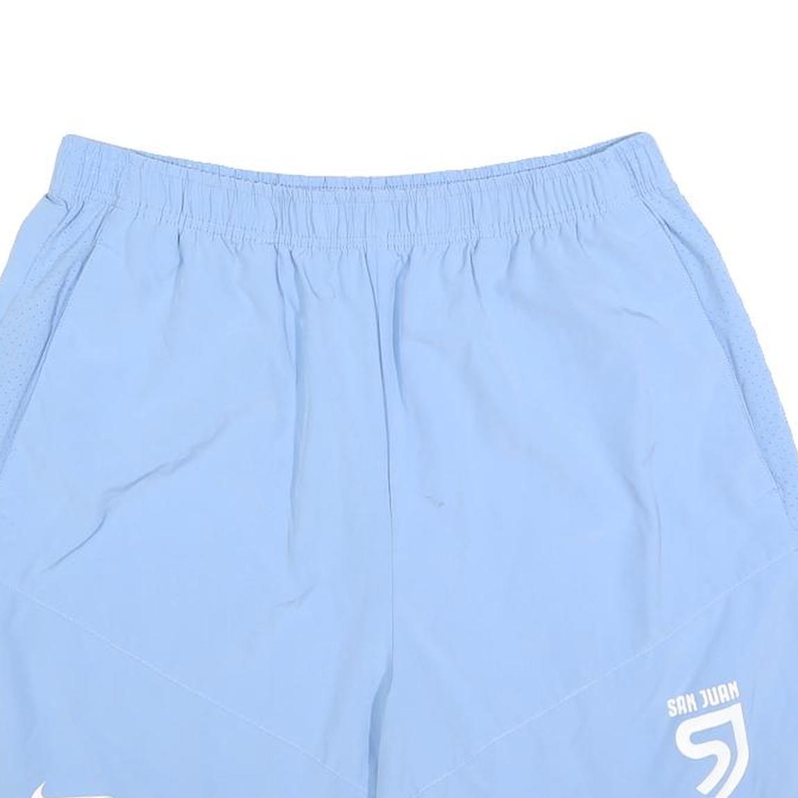 NIKE Mens Shorts Blue XL W32 Sports Casual Lightweight Polyester Blend