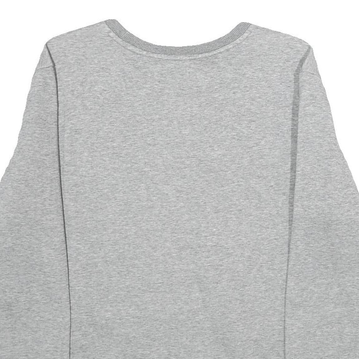 PUMA Mens Grey Cotton Blend Crew Neck M Sweatshirt Logo Print Casual