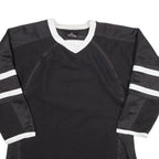Mens Jersey Black Long Sleeve V-Neck M