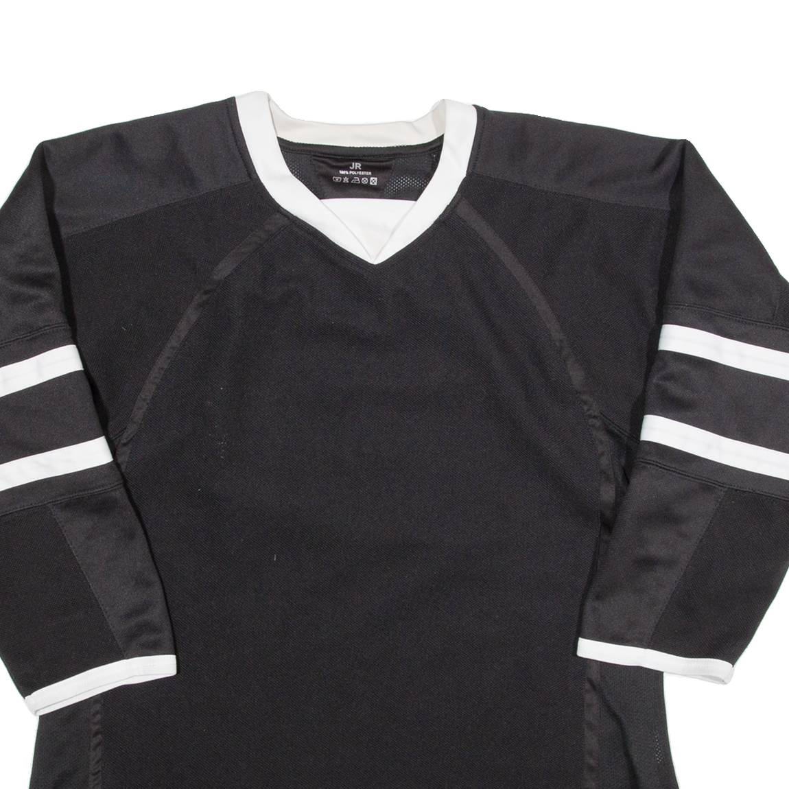 Mens Jersey Black Long Sleeve V-Neck M