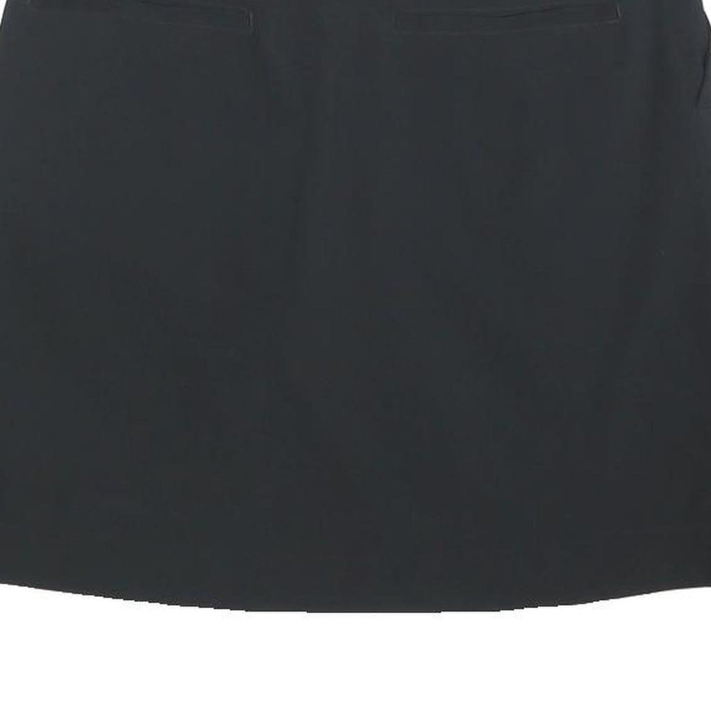 NIKE Womens Black Skort Knee Length Polyester Blend Plain UK 6 Elegant Casual