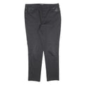 DKNY Womens Cotton Blend Black Slim Straight Trousers W34 L28 Stylish Comfort