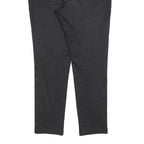 DKNY Womens Cotton Blend Black Slim Straight Trousers W34 L28 Stylish Comfort