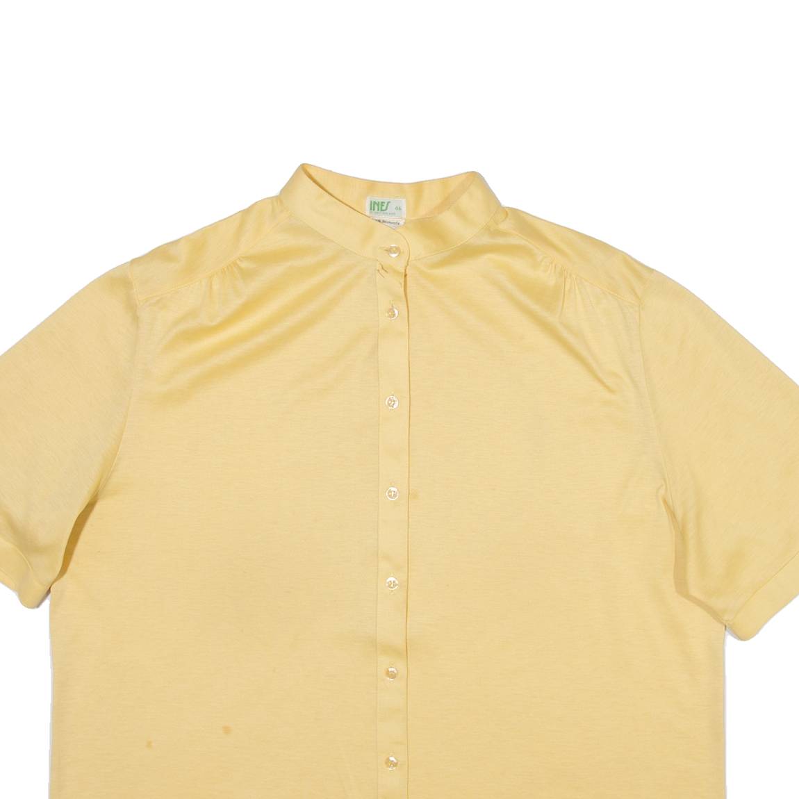INES Mens Plain Shirt Yellow M