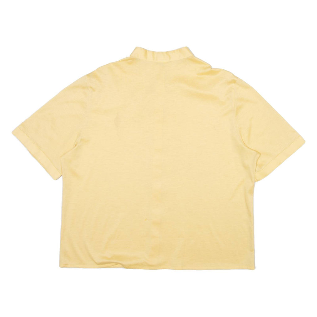 INES Mens Plain Shirt Yellow M