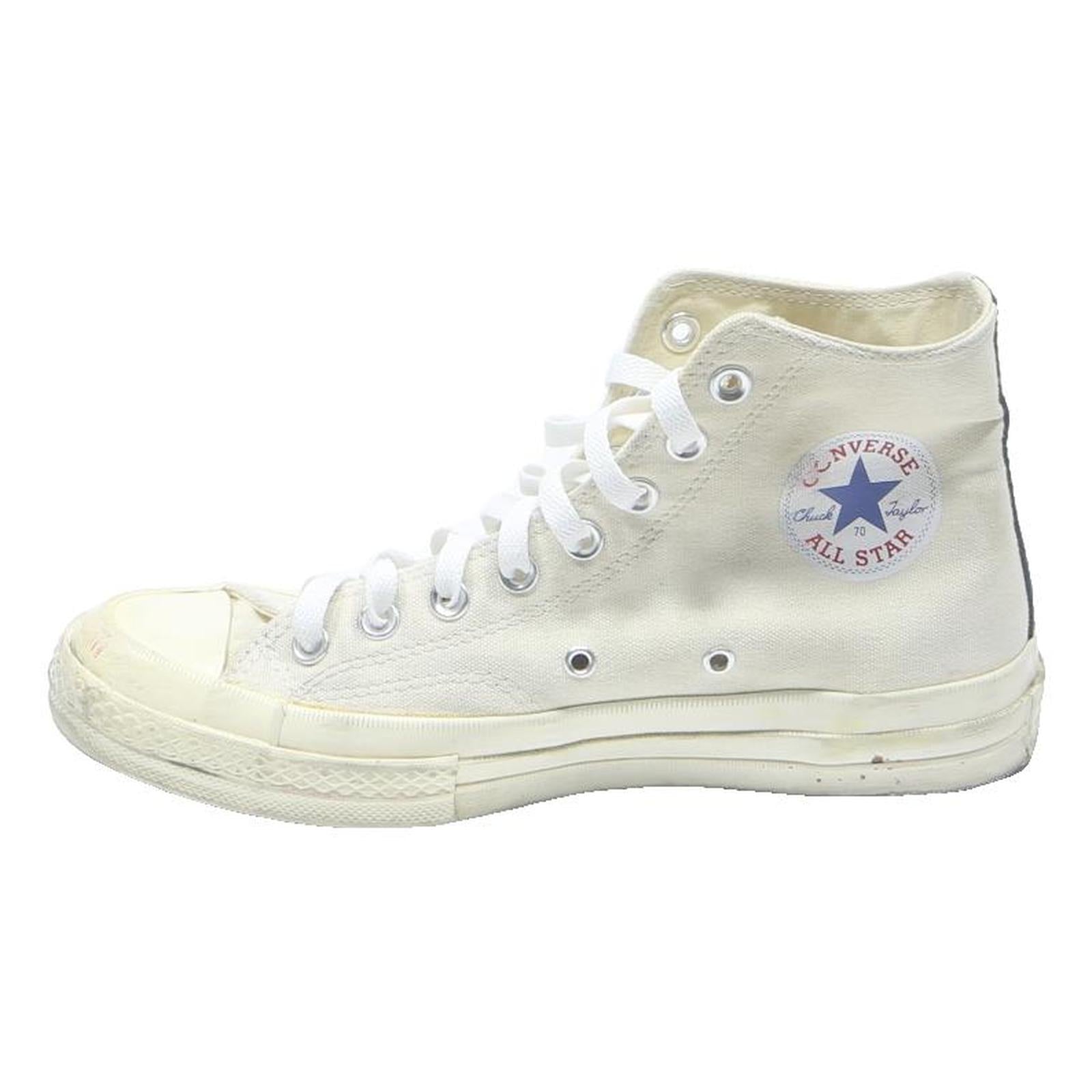 CONVERSE Chuck 70 Womens High Top Trainers White Red Canvas UK 7 Classic