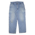 CARHARTT Mens Jeans Blue Regular Straight Denim Medium W36 L30 Workwear