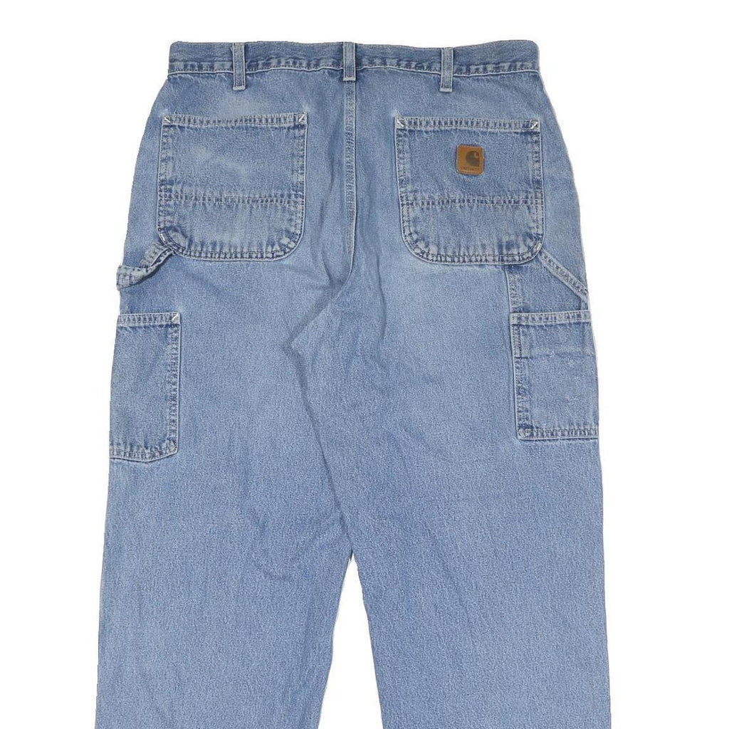 CARHARTT Mens Jeans Blue Regular Straight Denim Medium W36 L30 Workwear